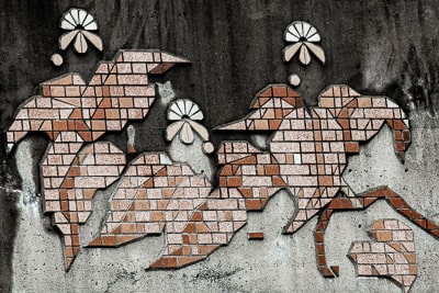 Floral Brick Work