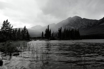 Black and white Pyramid Island