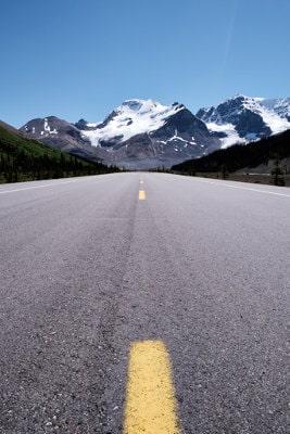 Road to mountains