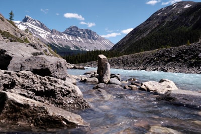 Rocky side of a river