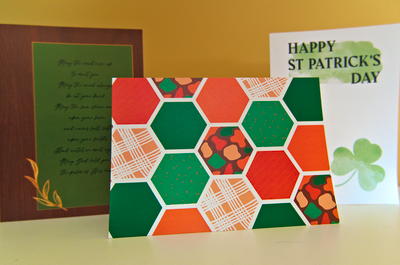 High resolution version of St Patrick's Day cards designed in 2022
